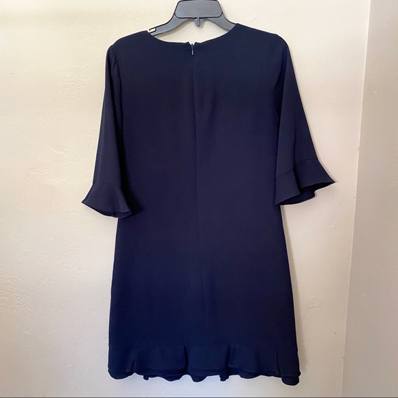CeCe by Cynthia Steffe Ruffle Navy Dress - Picture 2 of 4